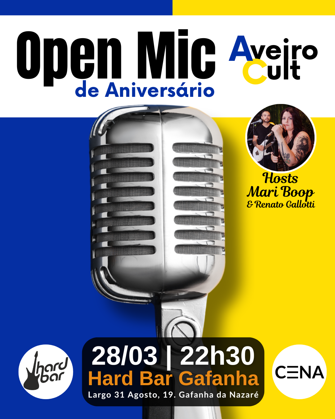 Open Mic Aveiro Cult – Edição Especial de Aniversário 2026